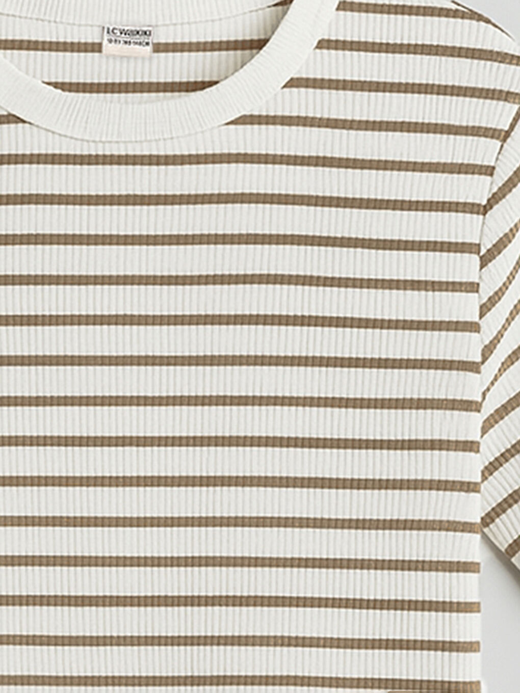 Yeşil Bisiklet Yaka Erkek Çocuk Tişört-1