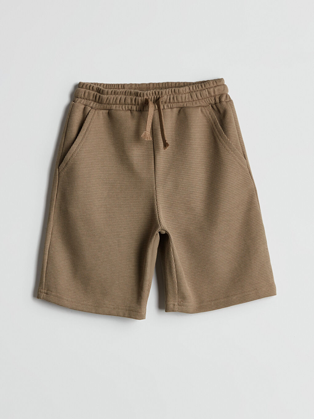 Haki Beli Lastikli Erkek Çocuk Şort