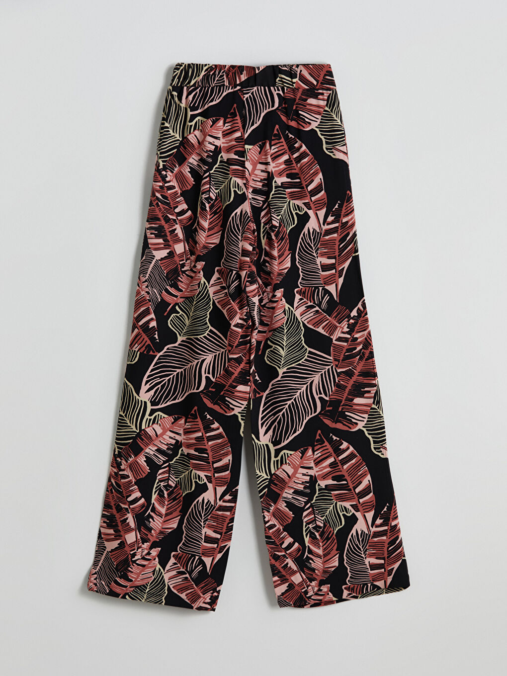 Elasticated Waist Floral Women's Trousers -S5MN31Z8-LRJ