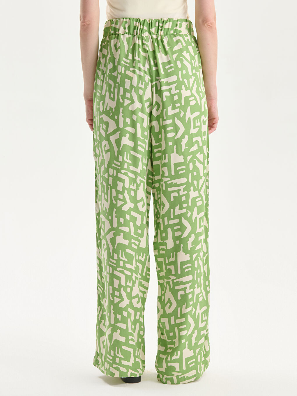 Elasticated Waist Floral Women's Trousers -S5MN31Z8-LRQ