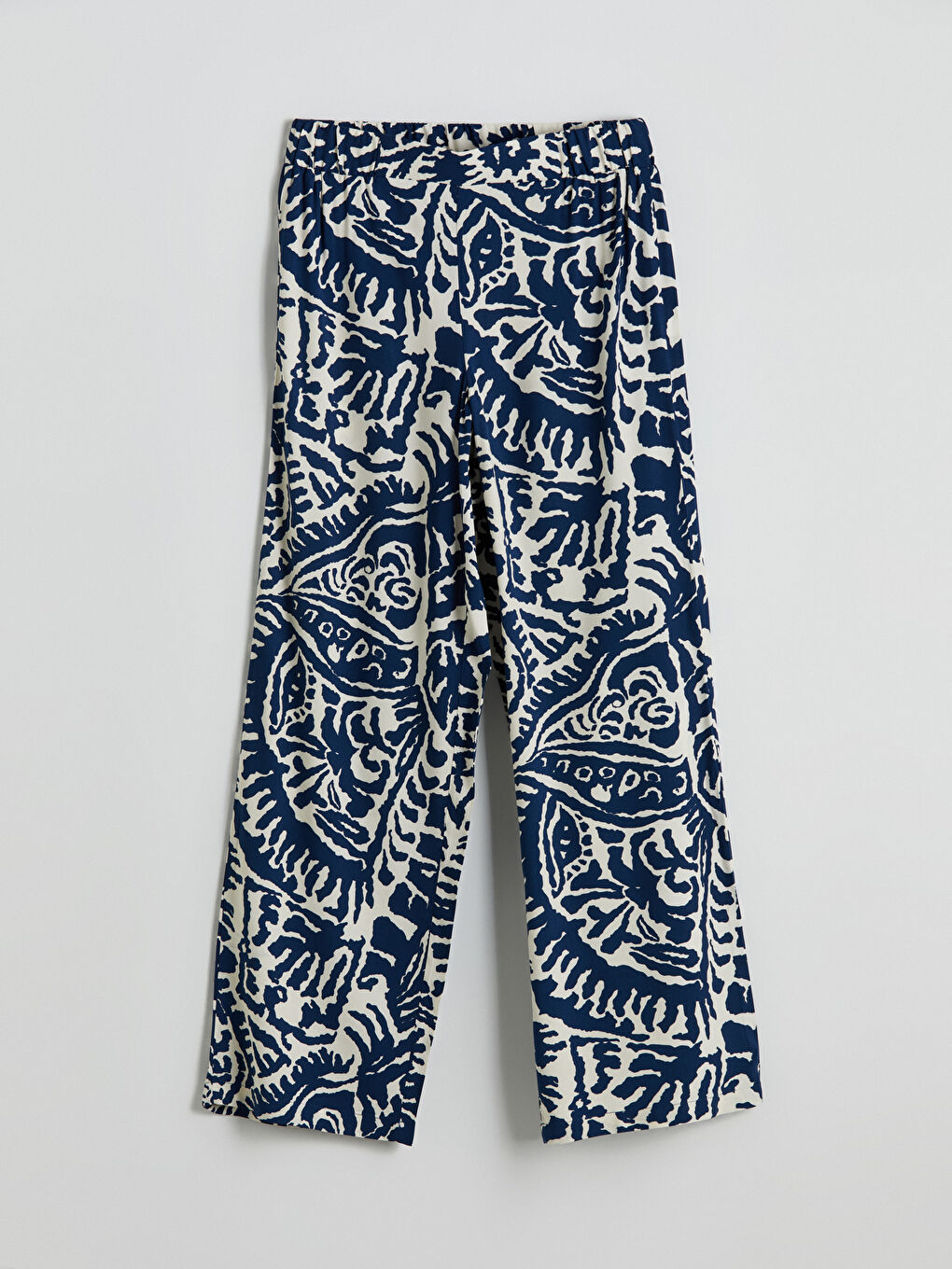 Elasticated Waist Patterned Women's Trousers -S5MN31Z8-LS3