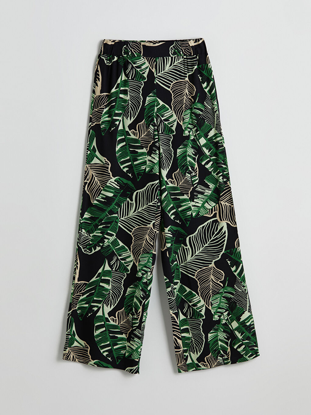 Elasticated Waist Floral Women's Trousers -S5MN31Z8-LSR