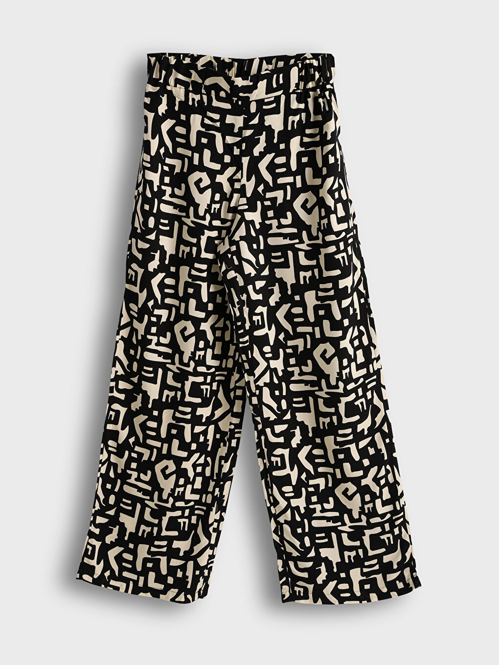 Elasticated Waist Patterned Women's Trousers -S5MN31Z8-SW8