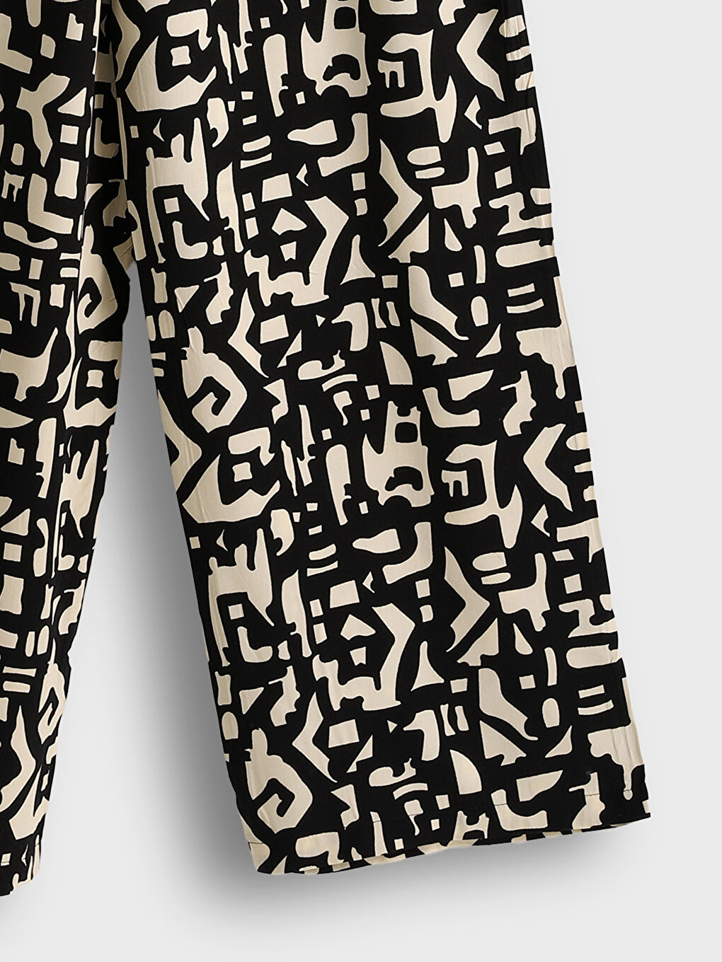 Elasticated Waist Patterned Women's Trousers -S5MN31Z8-SW8