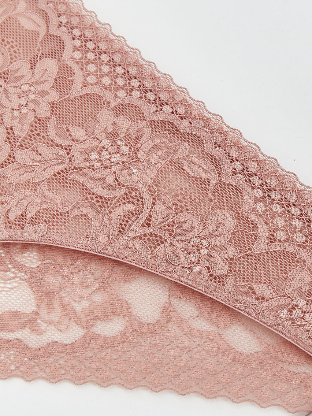Pembe Dantelli Fantezi Bikini Külot-2