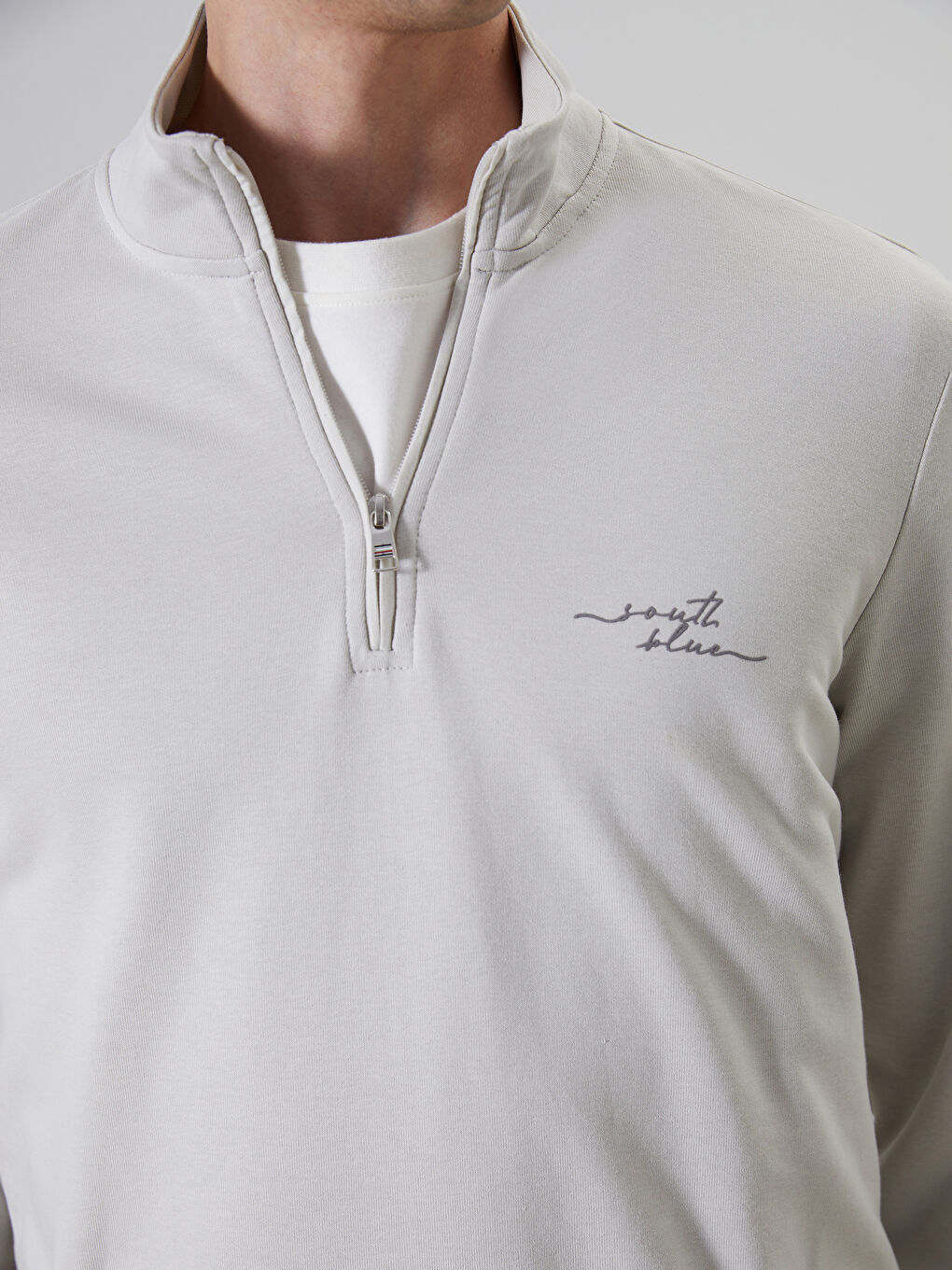 Turtle Neck Long Sleeve Men's Sweatshirt -S5MN42Z8-J0B