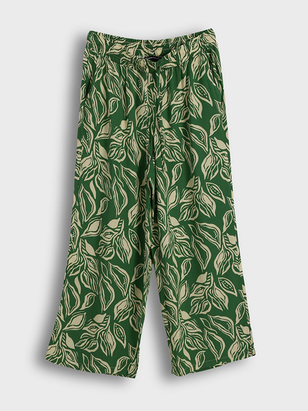 LCWAIKIKI Classic Elasticated Waist Floral Women's Trousers -S5MN49Z8-LS6
