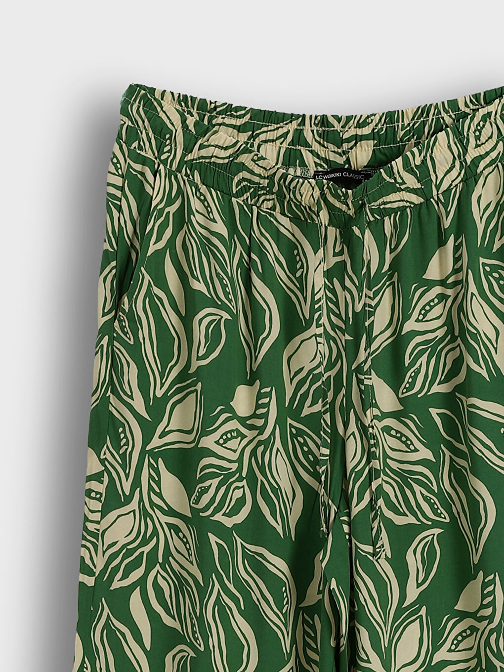 LCWAIKIKI Classic Elasticated Waist Floral Women's Trousers -S5MN49Z8-LS6