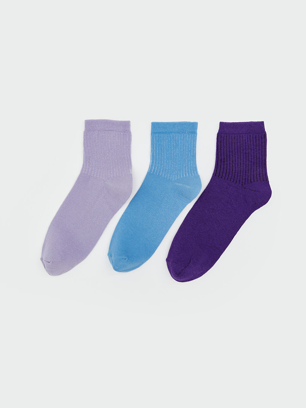 Female Plain Socks 3-Pack -S5MN67Z8-YX9