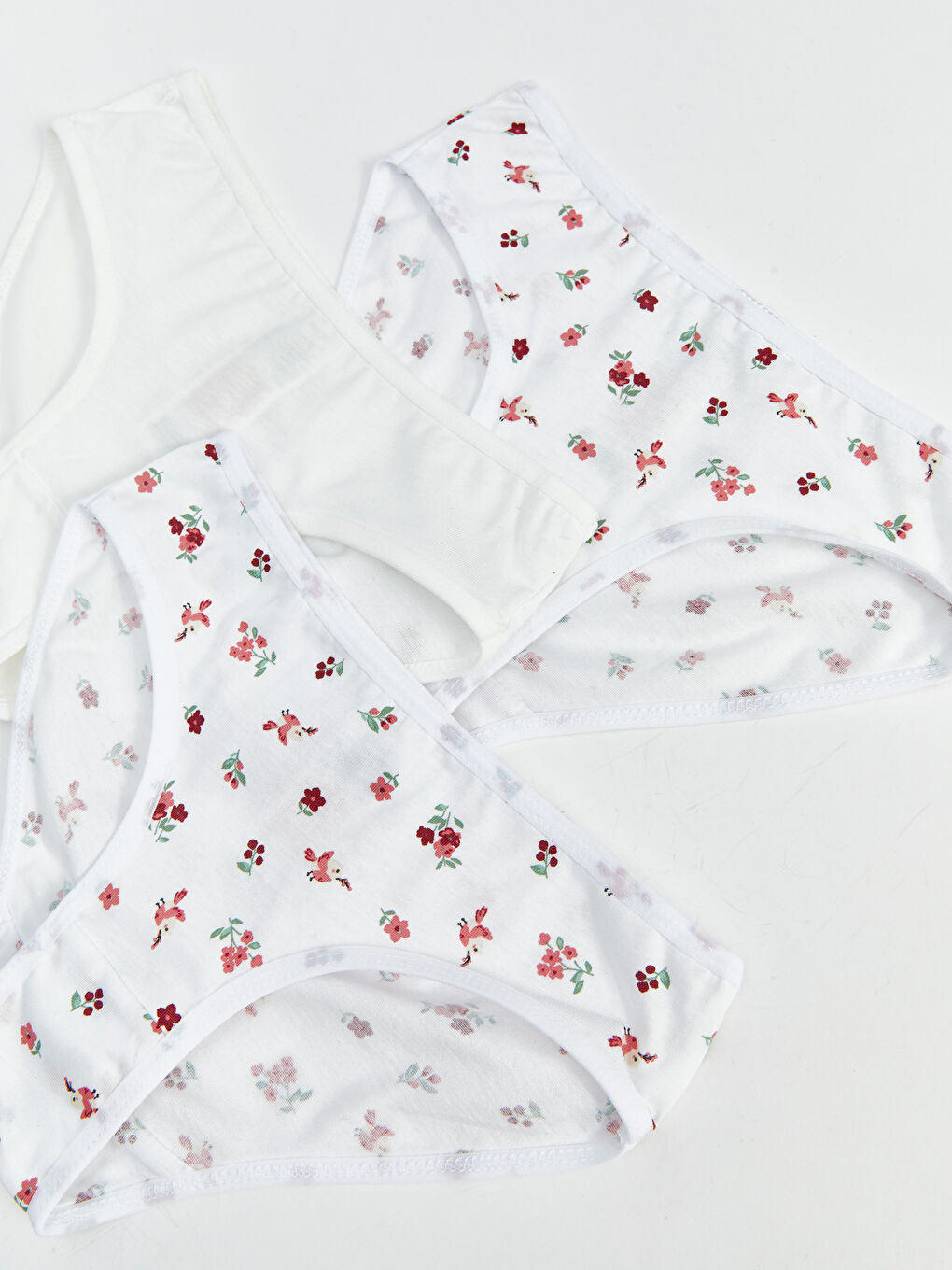 Floral Girl'S Underwear 3-Pack -S5MN99Z4-LU8