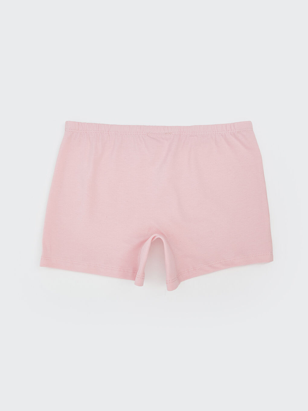 Pembe Beli Lastikli Basic Kız Çocuk Boxer-1