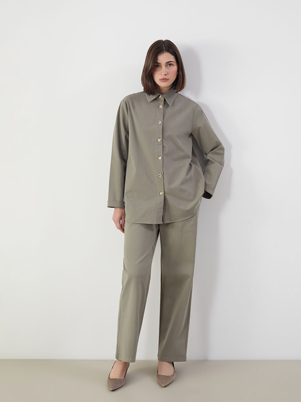 Loose Fit Women's Trousers -S5MO13Z8-CTY