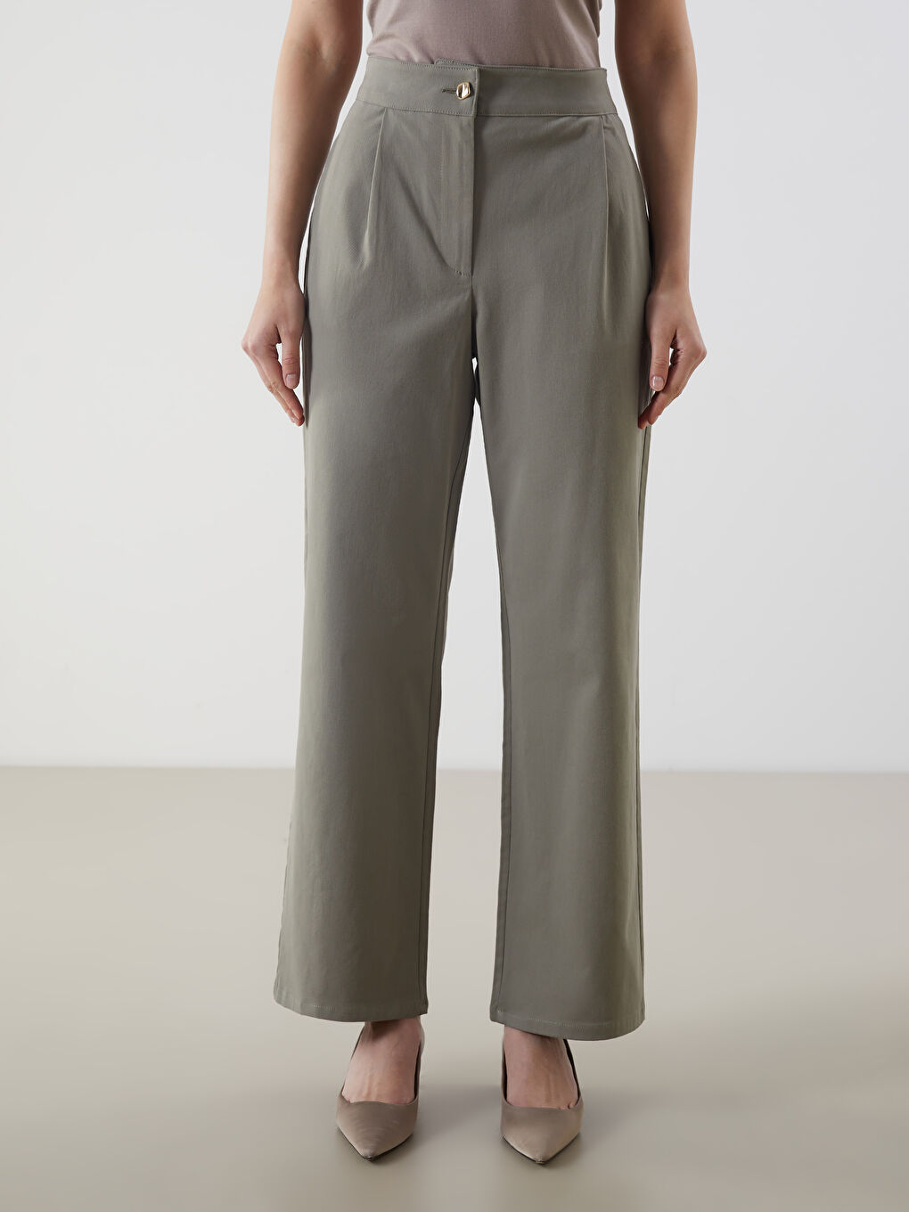 Loose Fit Women's Trousers -S5MO13Z8-CTY