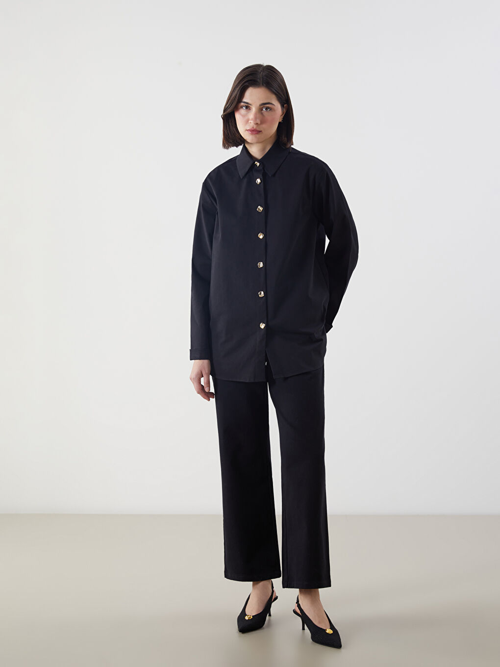 Loose Fit Women's Trousers -S5MO13Z8-CVL