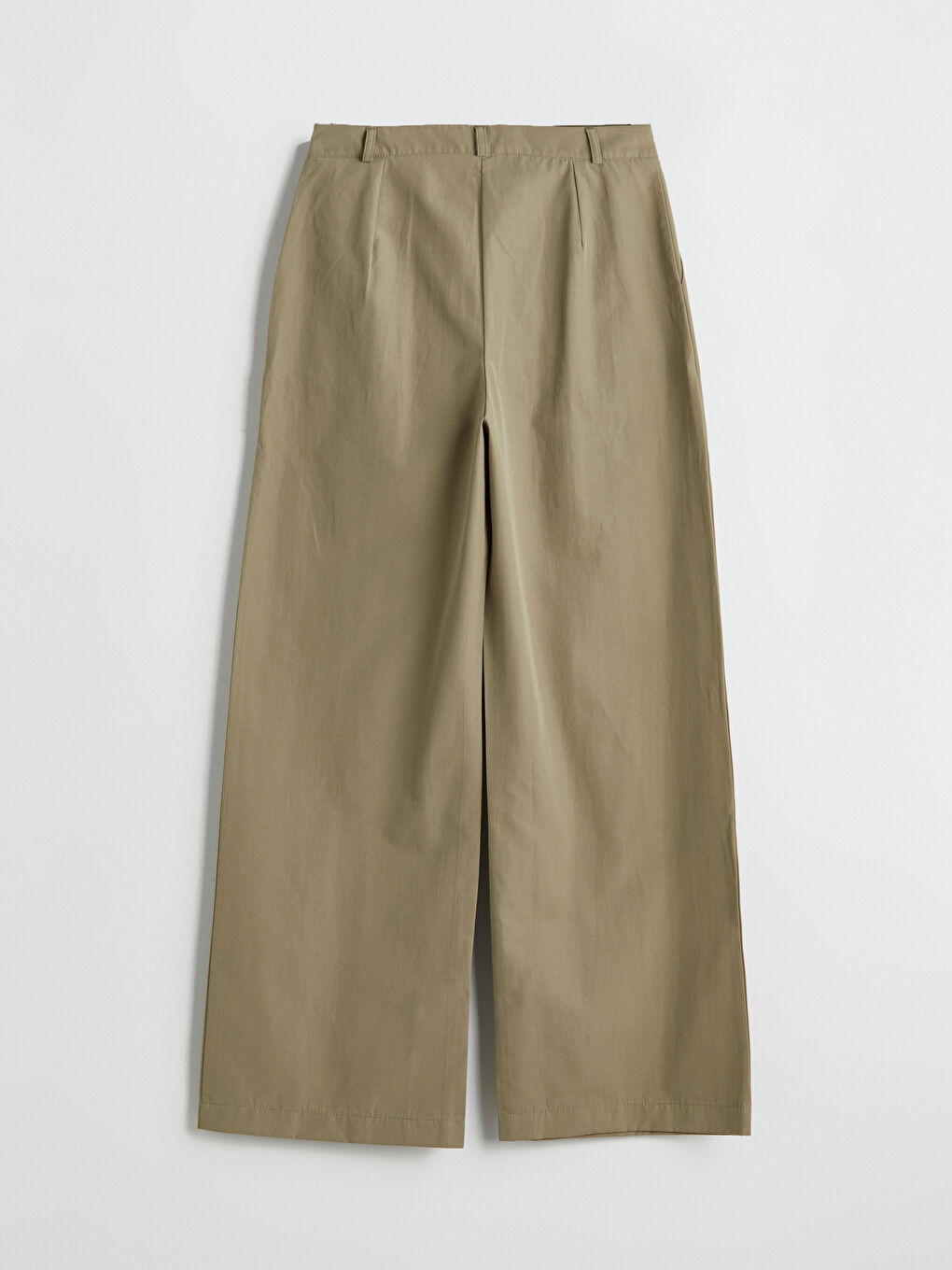 LCW Modest Haki Standart Fit Poplin Kadın Pantolon - 5