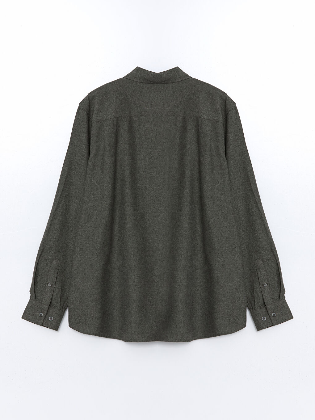 Haki Regular Fit Uzun Kollu Erkek Gömlek-5