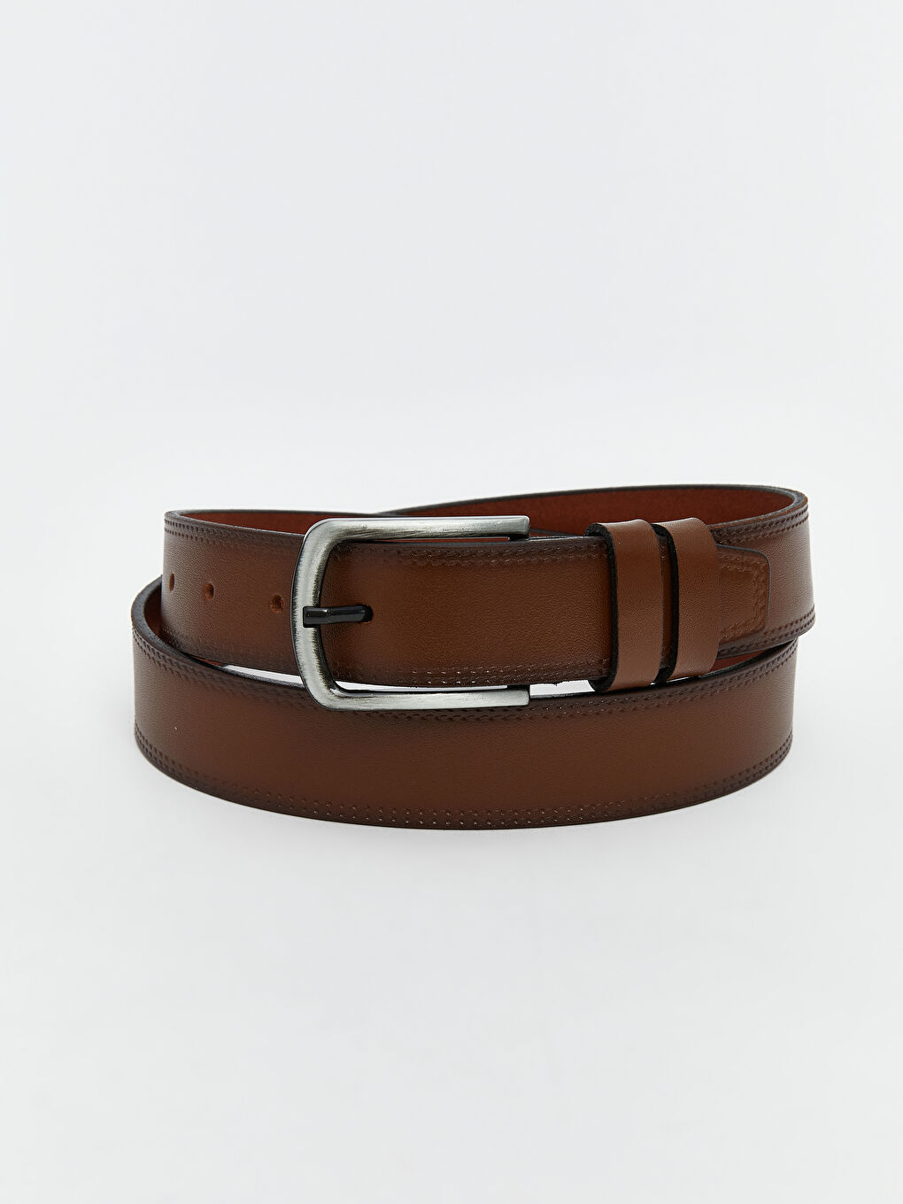 LCW ACCESSORIES Kahverengi Hakiki Deri Erkek Kemer