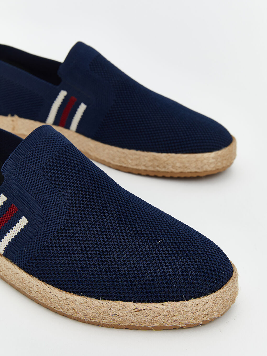 Lacivert Hasır Tabanlı Erkek Espadril Ayakkabı-2