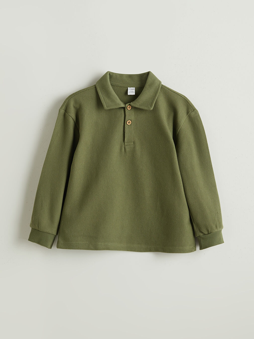 Polo Neck Basic Boys' T-Shirt -S5MO43Z1-HBV