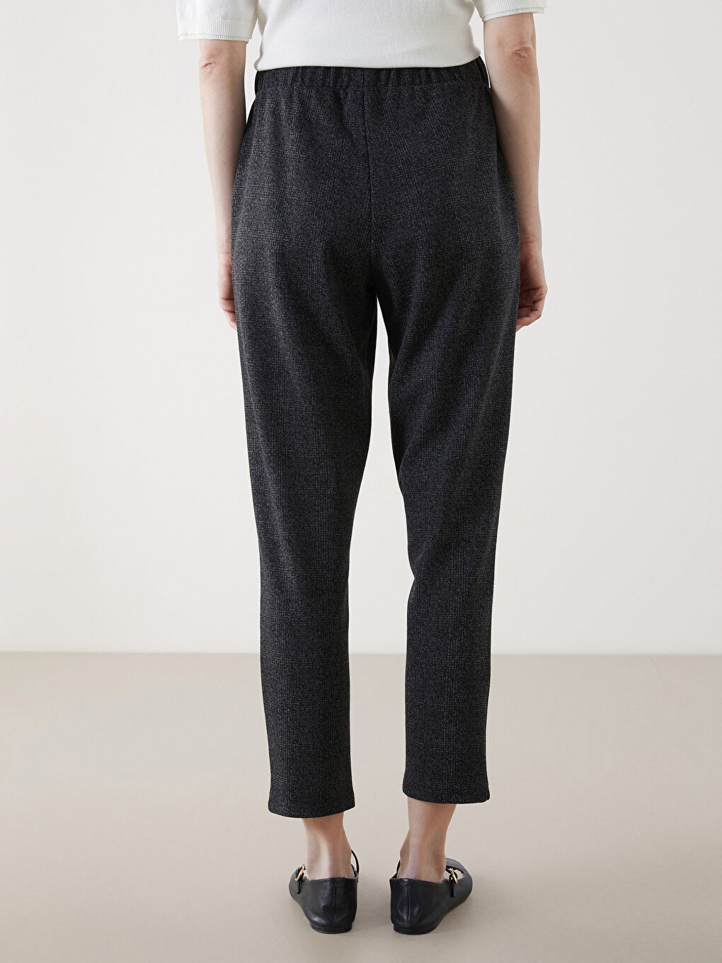 Carrot Cut Women Pants With Elastic Waist -S5MO51Z8-MHS