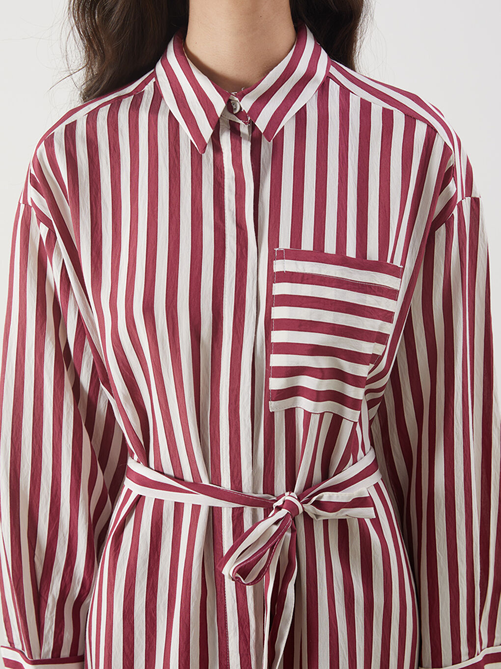 Striped Poplin Shirt Dress -S5MO64Z8-LET