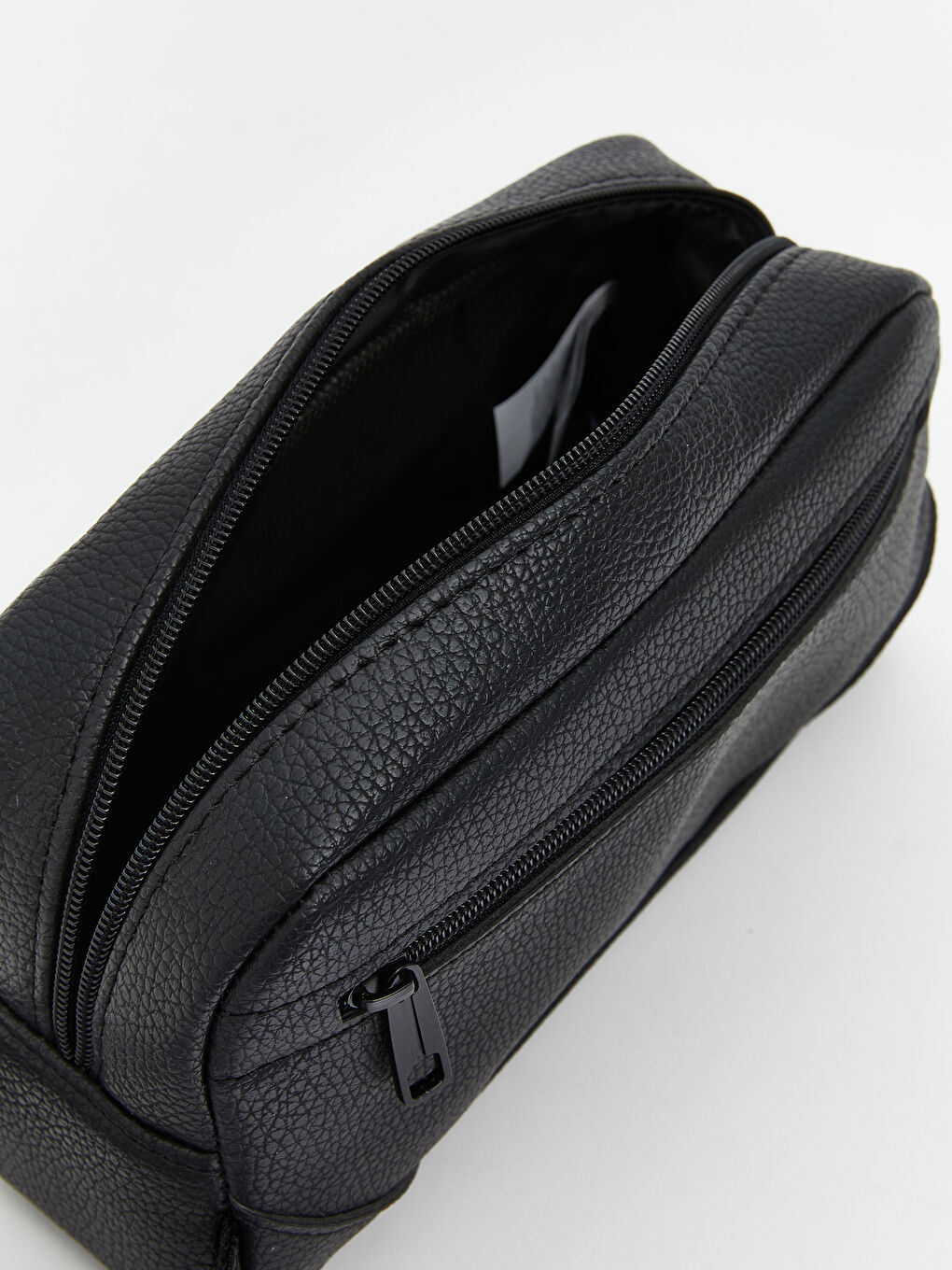 Siyah Deri Görünümlü Erkek El Çantası-2