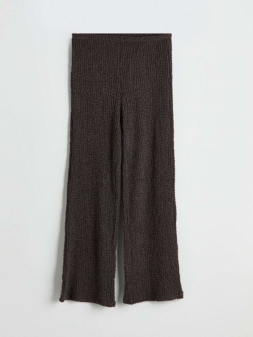 Elasticated Waist Textured Women's Trousers -S5MP20Z8-R39