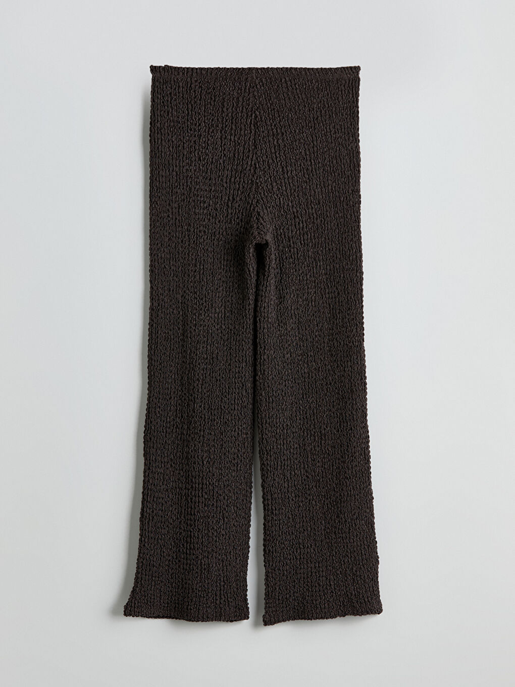 Elasticated Waist Textured Women's Trousers -S5MP20Z8-R39