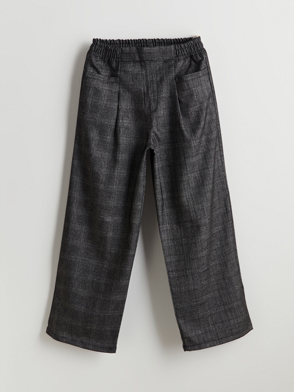 Elastic Waist Plaid Girl Trousers -S5MP24Z4-CT3
