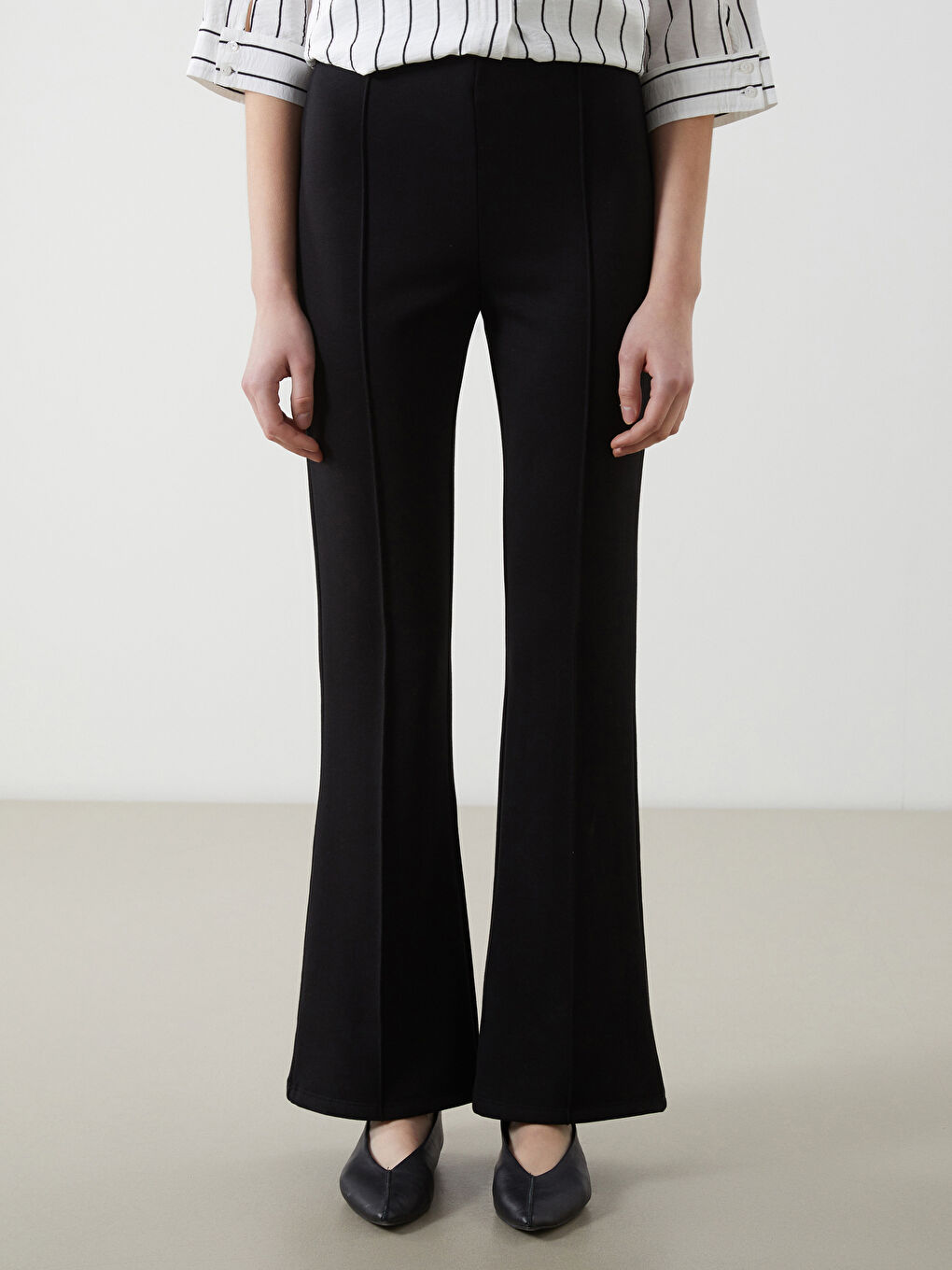 Extra Slim Fit Bell-bottom Women's Trousers -S5MP28Z8-CVL