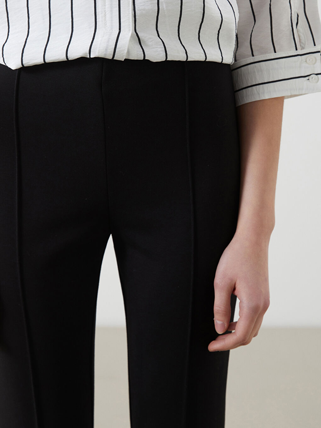 Extra Slim Fit Bell-bottom Women's Trousers -S5MP28Z8-CVL