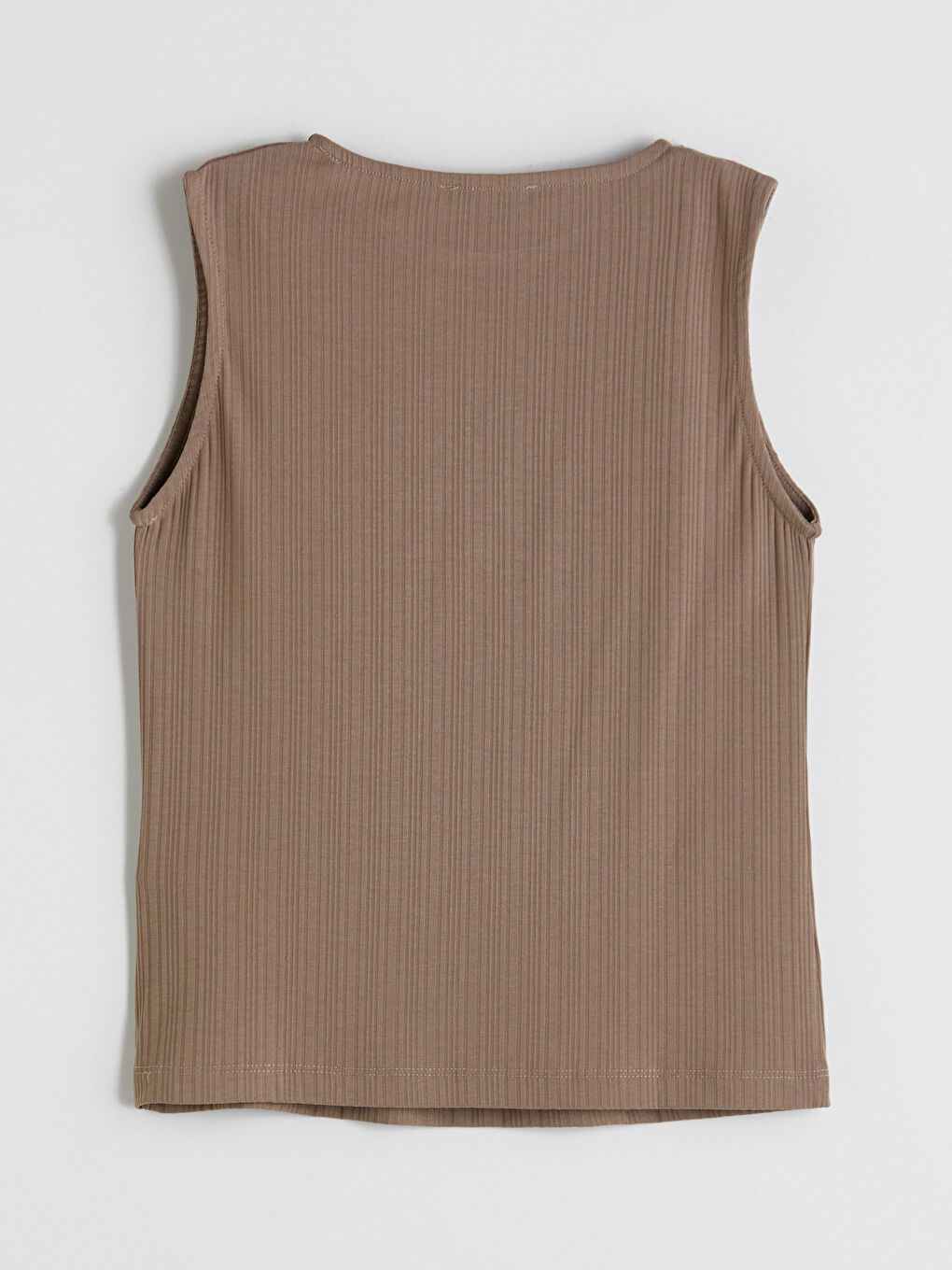 Kahverengi Bisiklet Yaka Dokulu Kadın Atlet-5