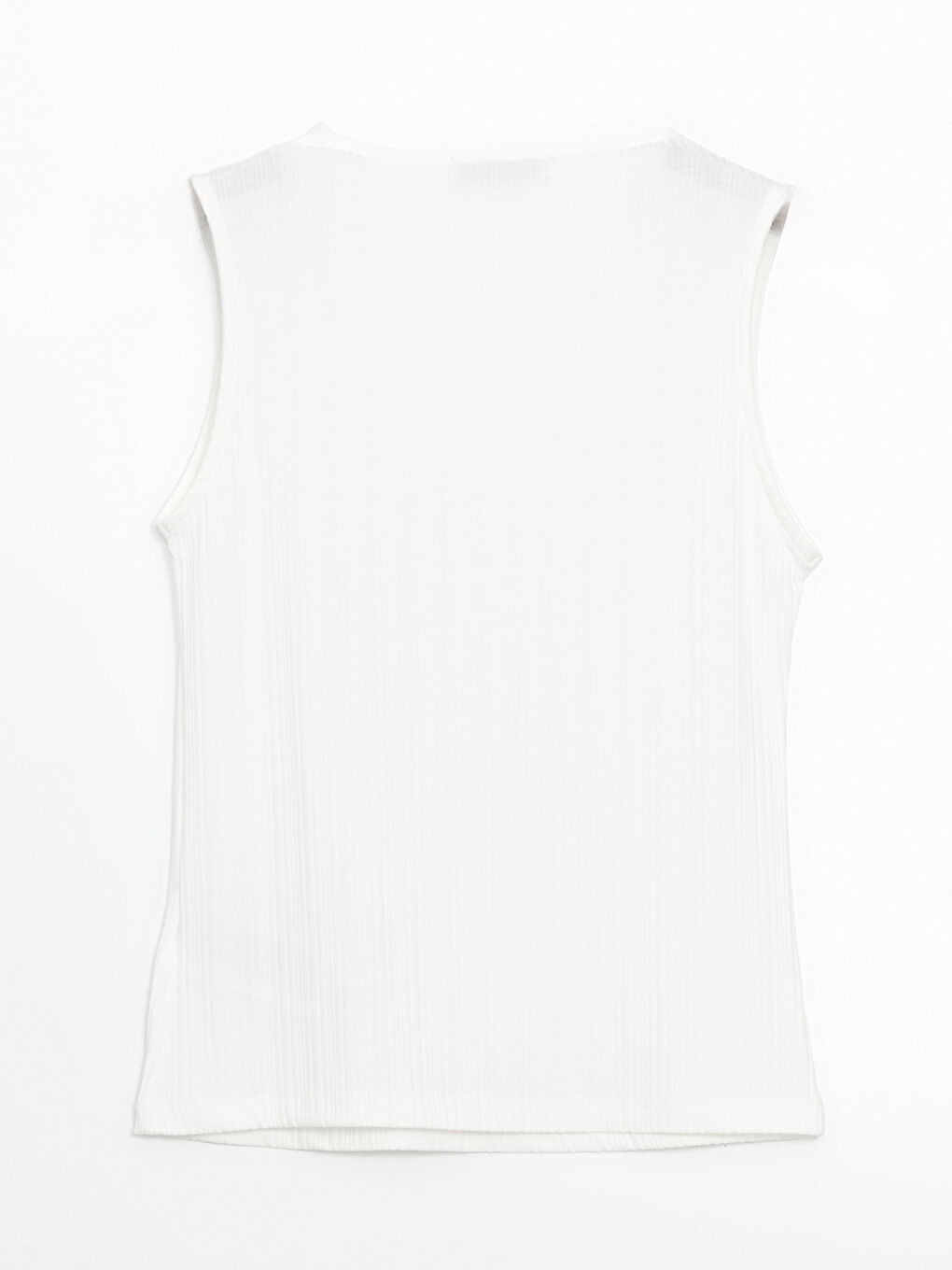 Crew Neck Textured Women's Tank Top -S5MP35Z8-R9J