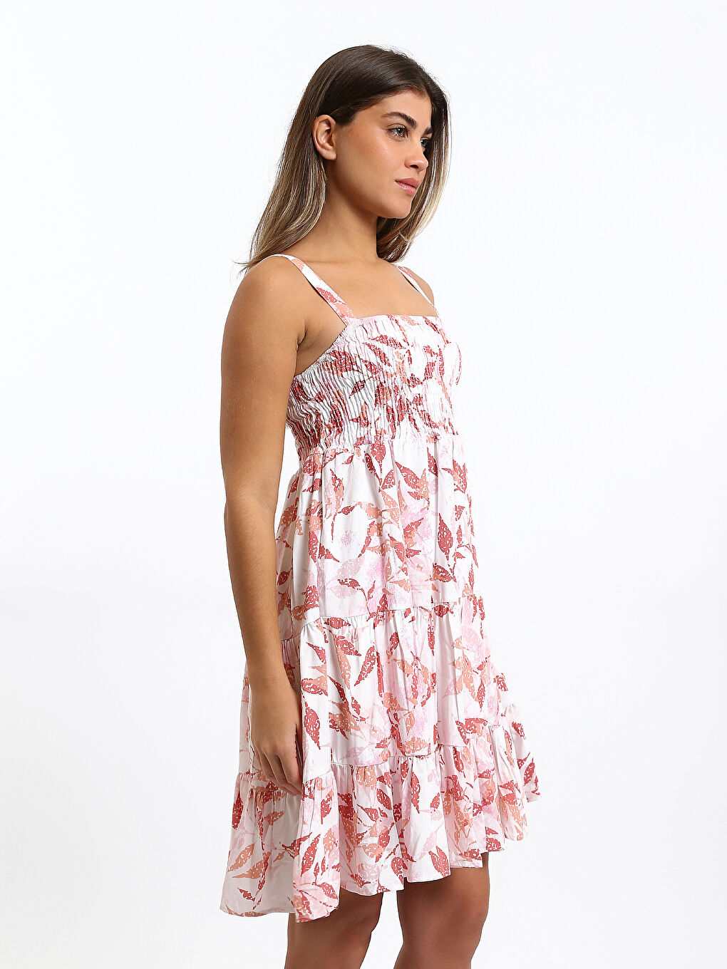 Square Collar Women's Dress-3