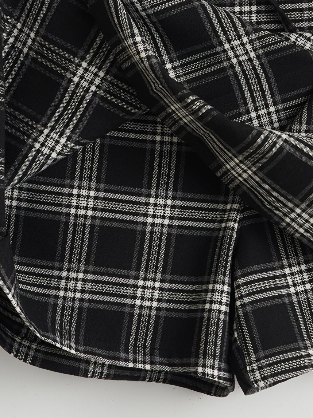 Elastic Waist Plaid Girl Short Skirt -S5MP63Z4-LKX