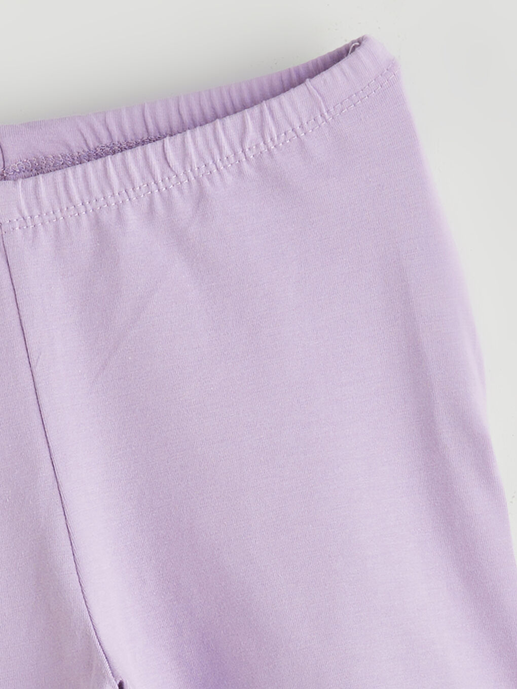 Lila Beli Lastikli Kız Çocuk Pijama Şort-1
