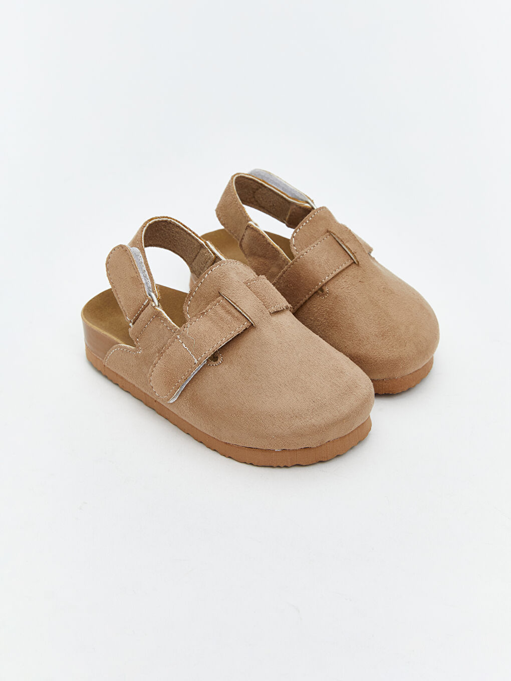 Bej Süet Görünümlü Erkek Bebek Ev Terliği