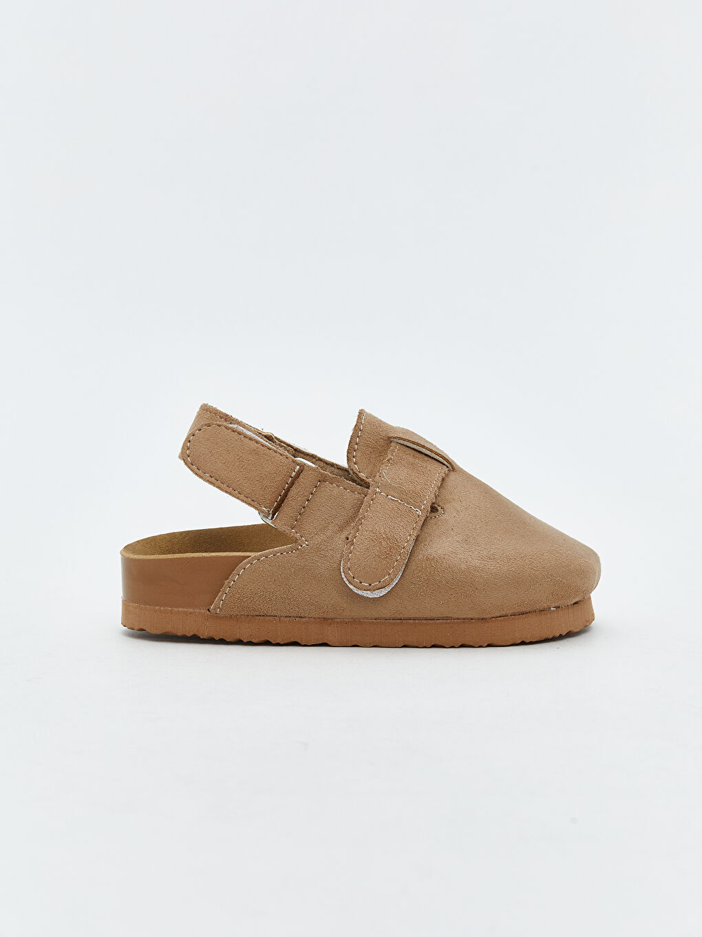 Bej Süet Görünümlü Erkek Bebek Ev Terliği-2