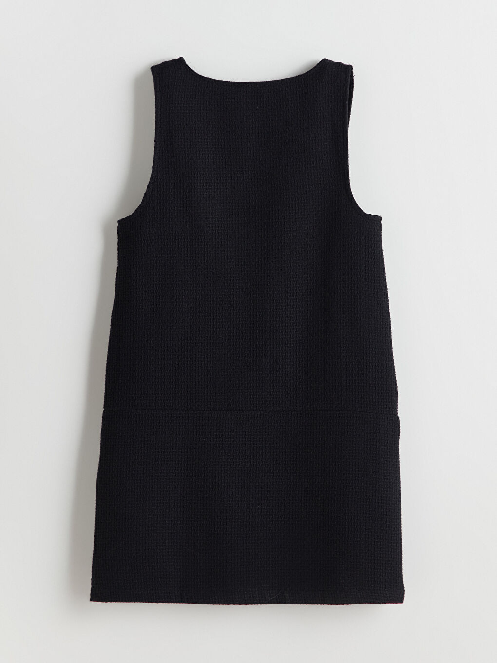 Siyah V Yaka Kız Çocuk Elbise-2