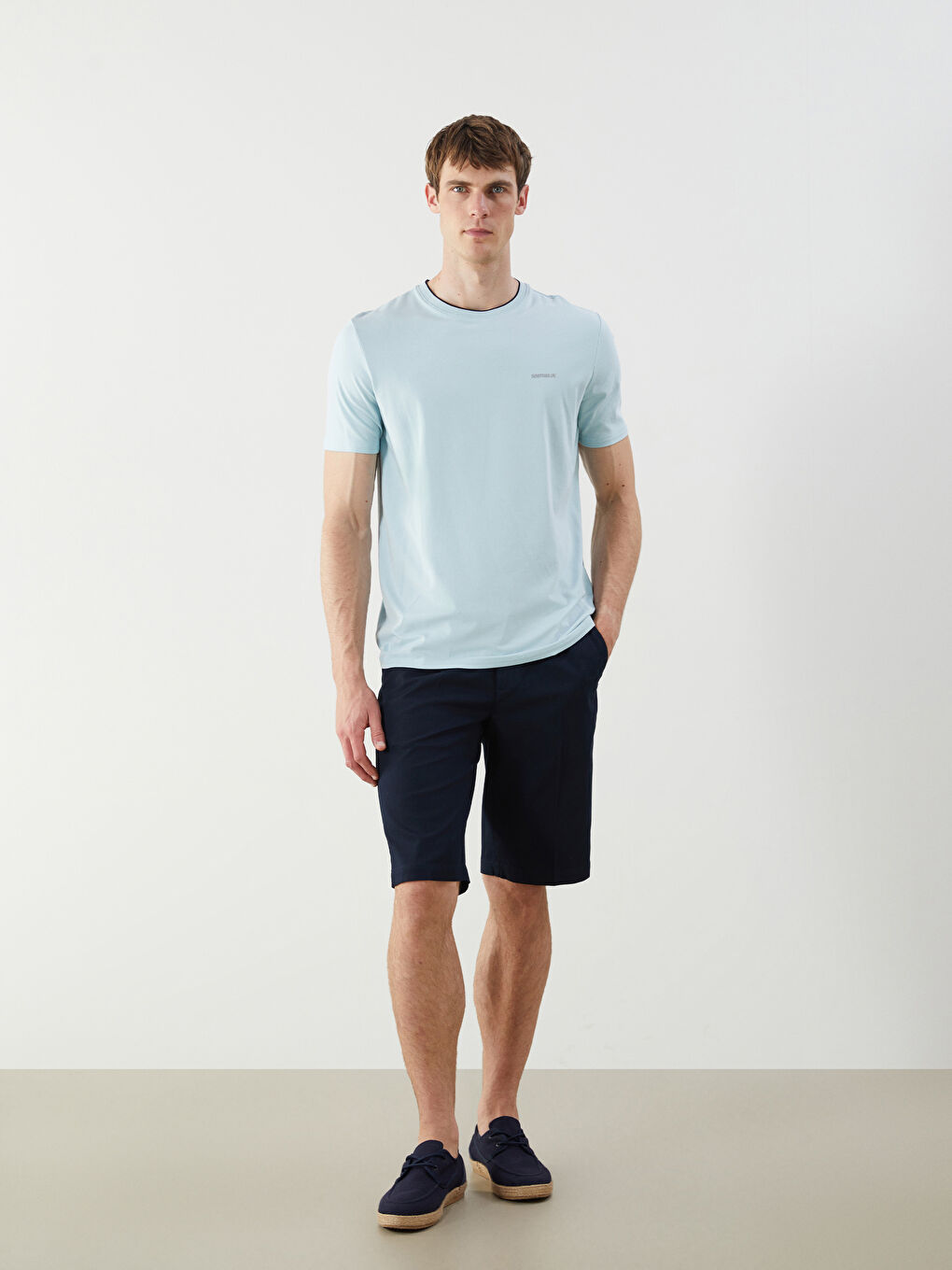 Crew Neck Printed Jersey Men's T-Shirt -S5MQ08Z8-GAC