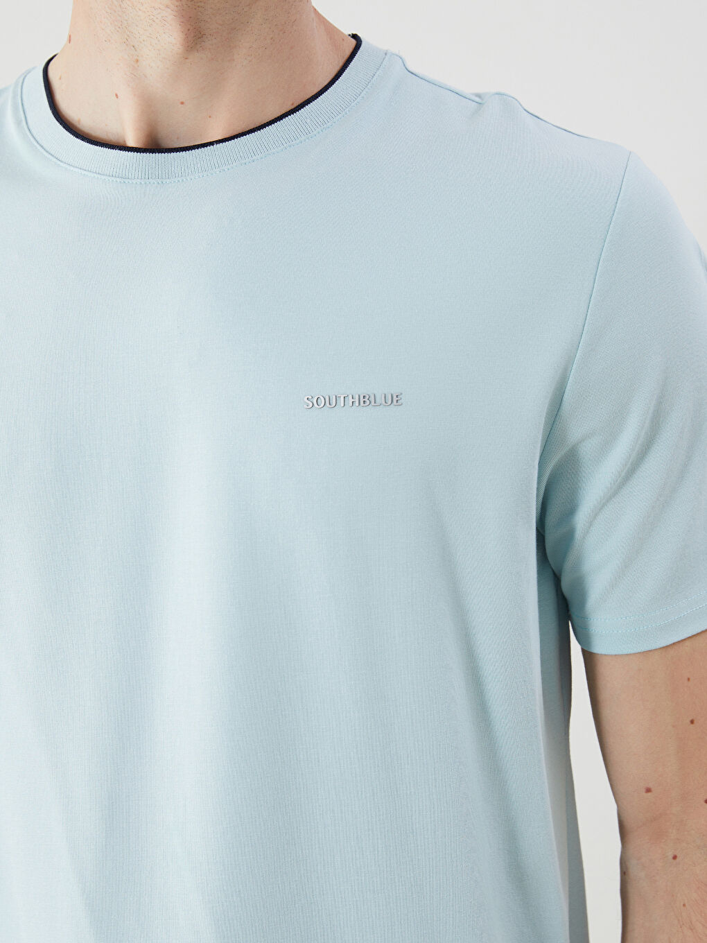 Crew Neck Printed Jersey Men's T-Shirt -S5MQ08Z8-GAC