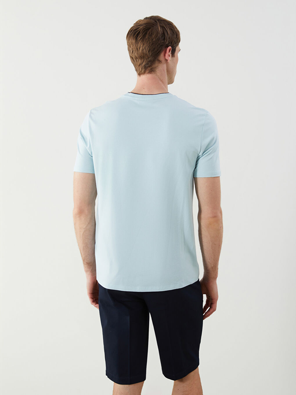Crew Neck Printed Jersey Men's T-Shirt -S5MQ08Z8-GAC