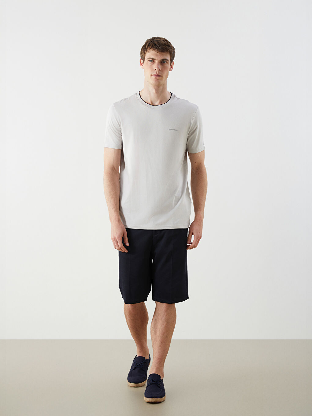 Crew Neck Printed Jersey Men's T-Shirt -S5MQ08Z8-J0B
