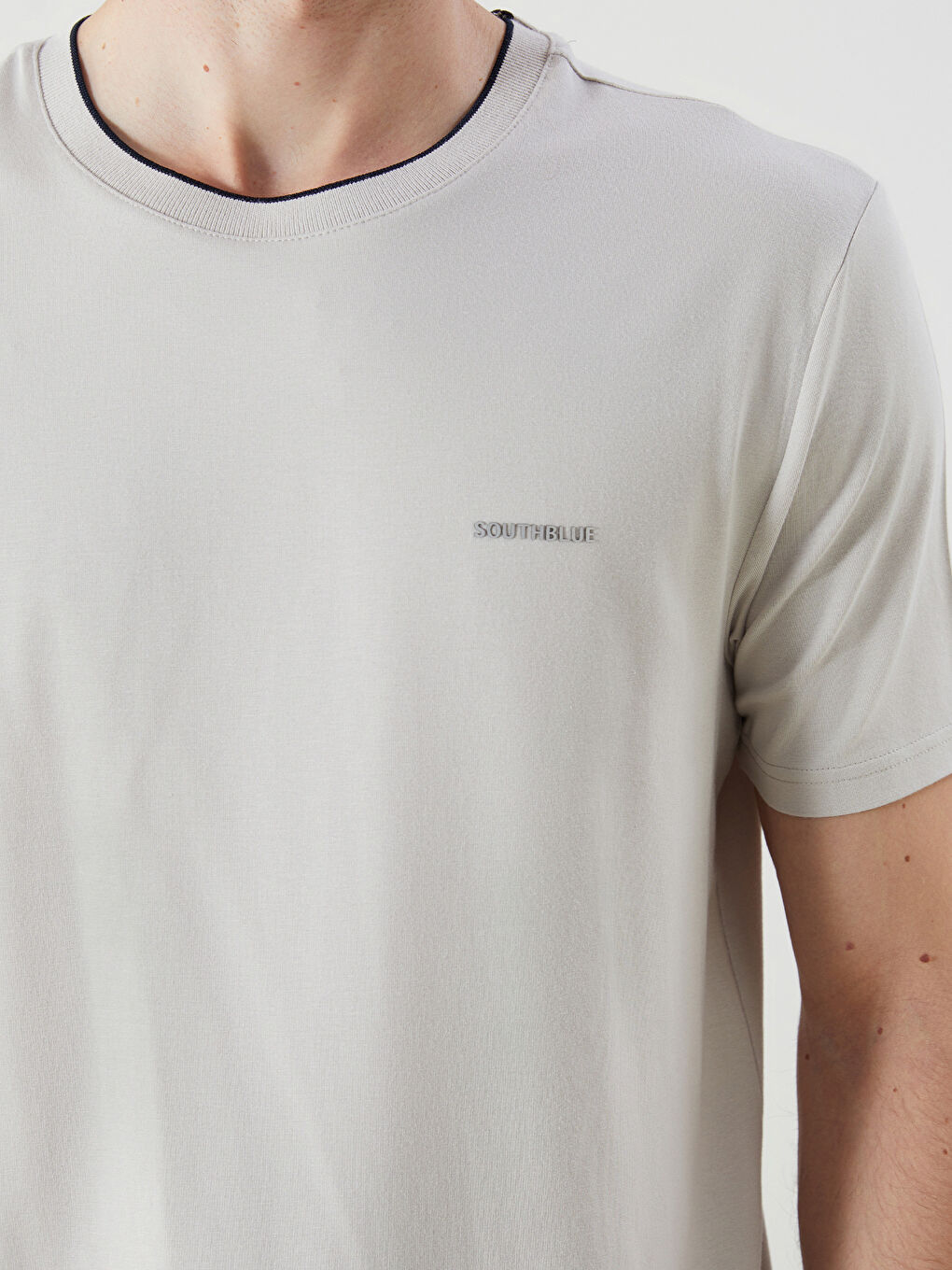 Crew Neck Printed Jersey Men's T-Shirt -S5MQ08Z8-J0B