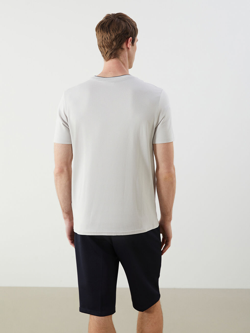 Crew Neck Printed Jersey Men's T-Shirt -S5MQ08Z8-J0B