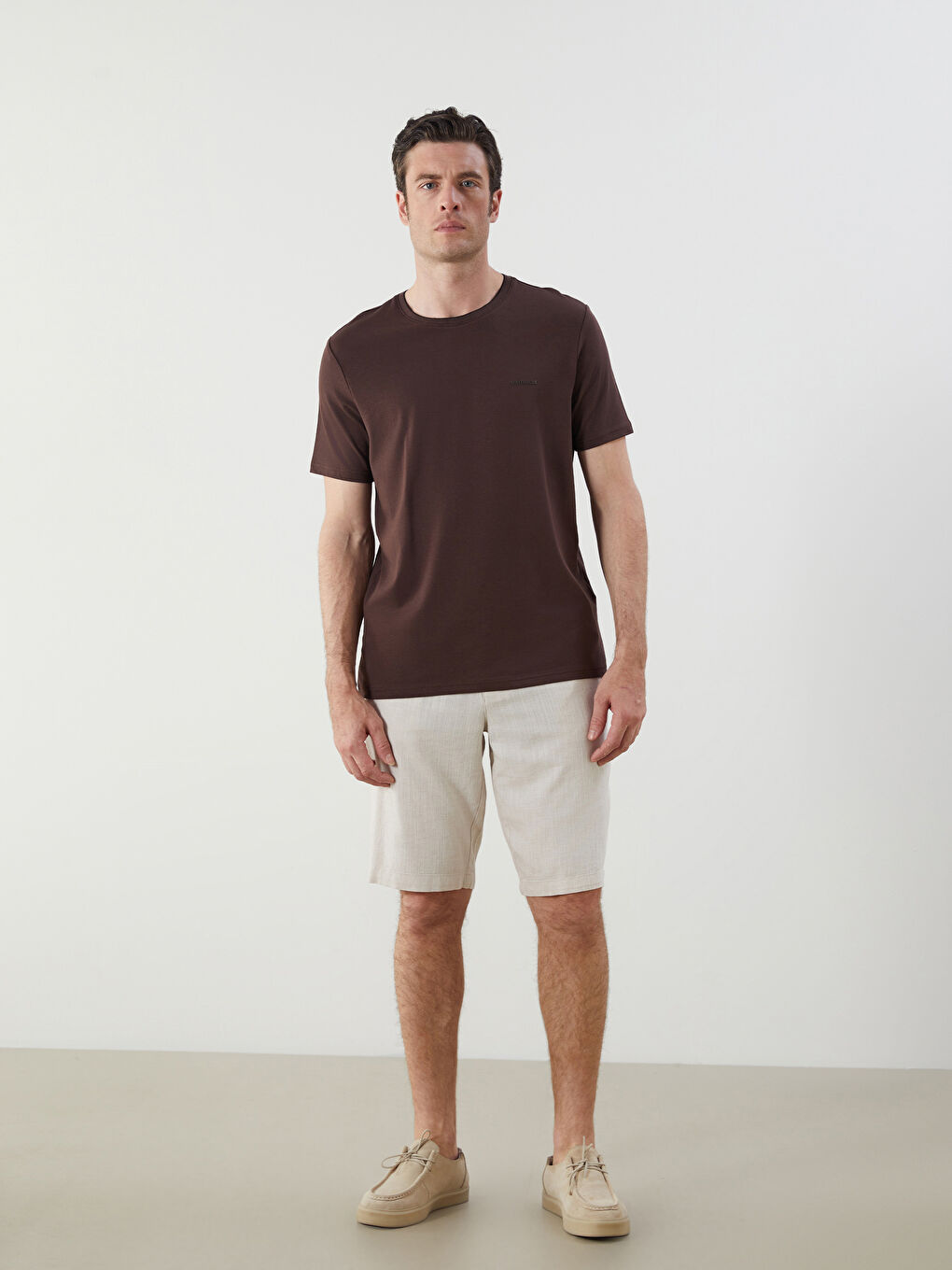 Crew Neck Printed Jersey Men's T-Shirt -S5MQ08Z8-R39