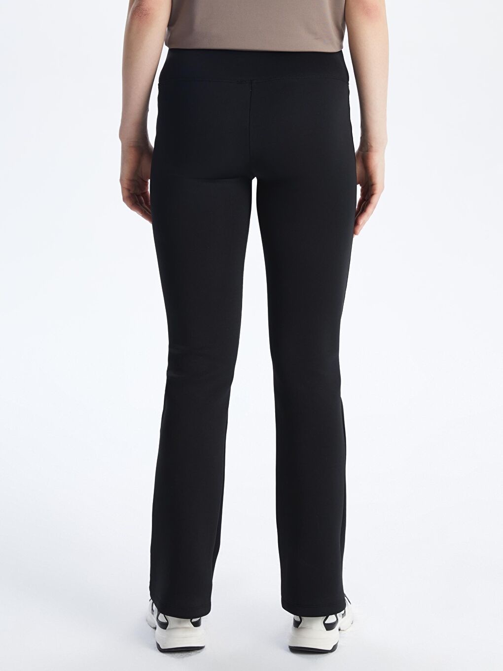 Siyah Beli Lastikli Kadın Spor Tayt-3