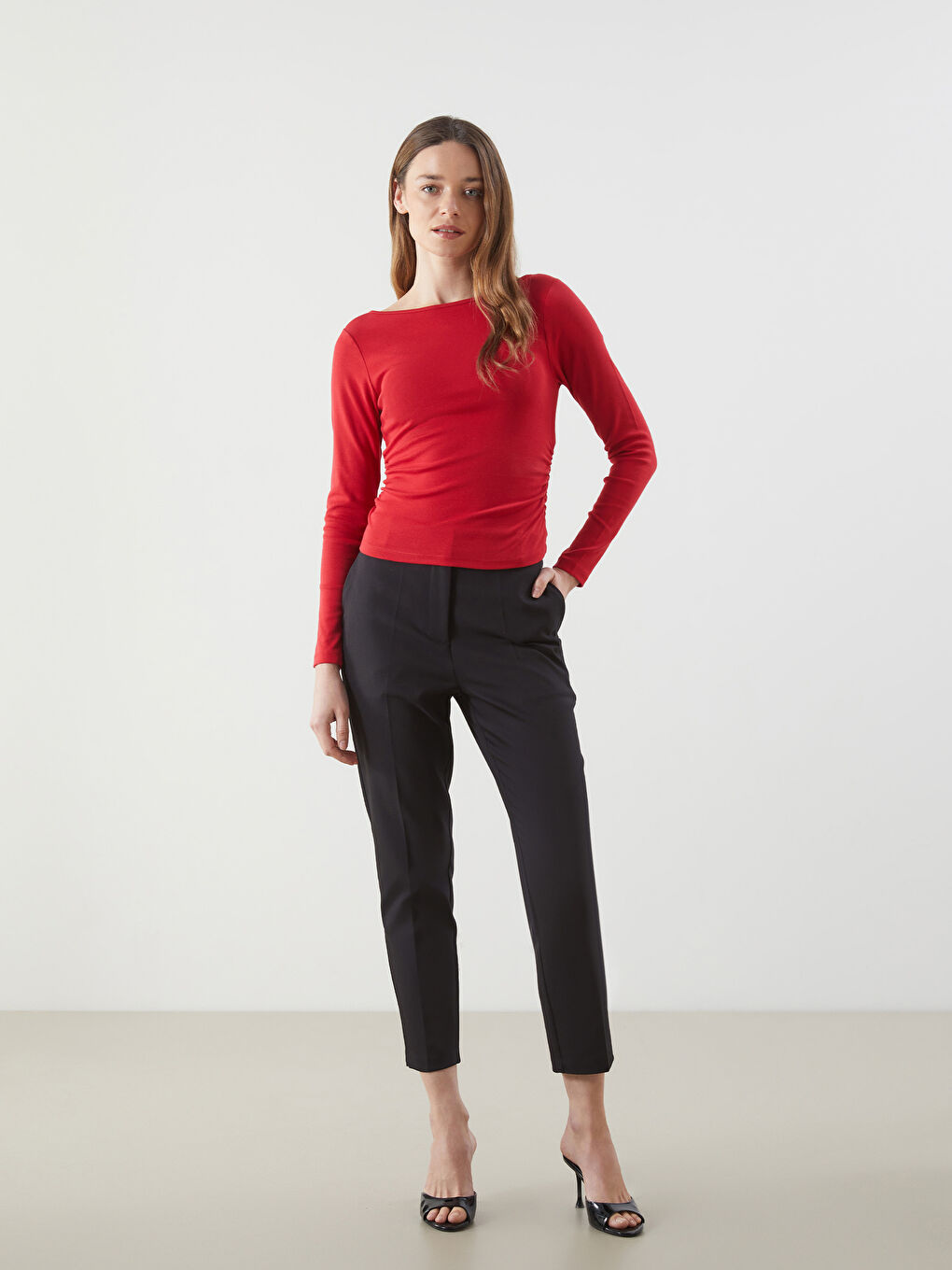 Boat Neck Women's Bodysuit -S5MQ40Z8-HJM