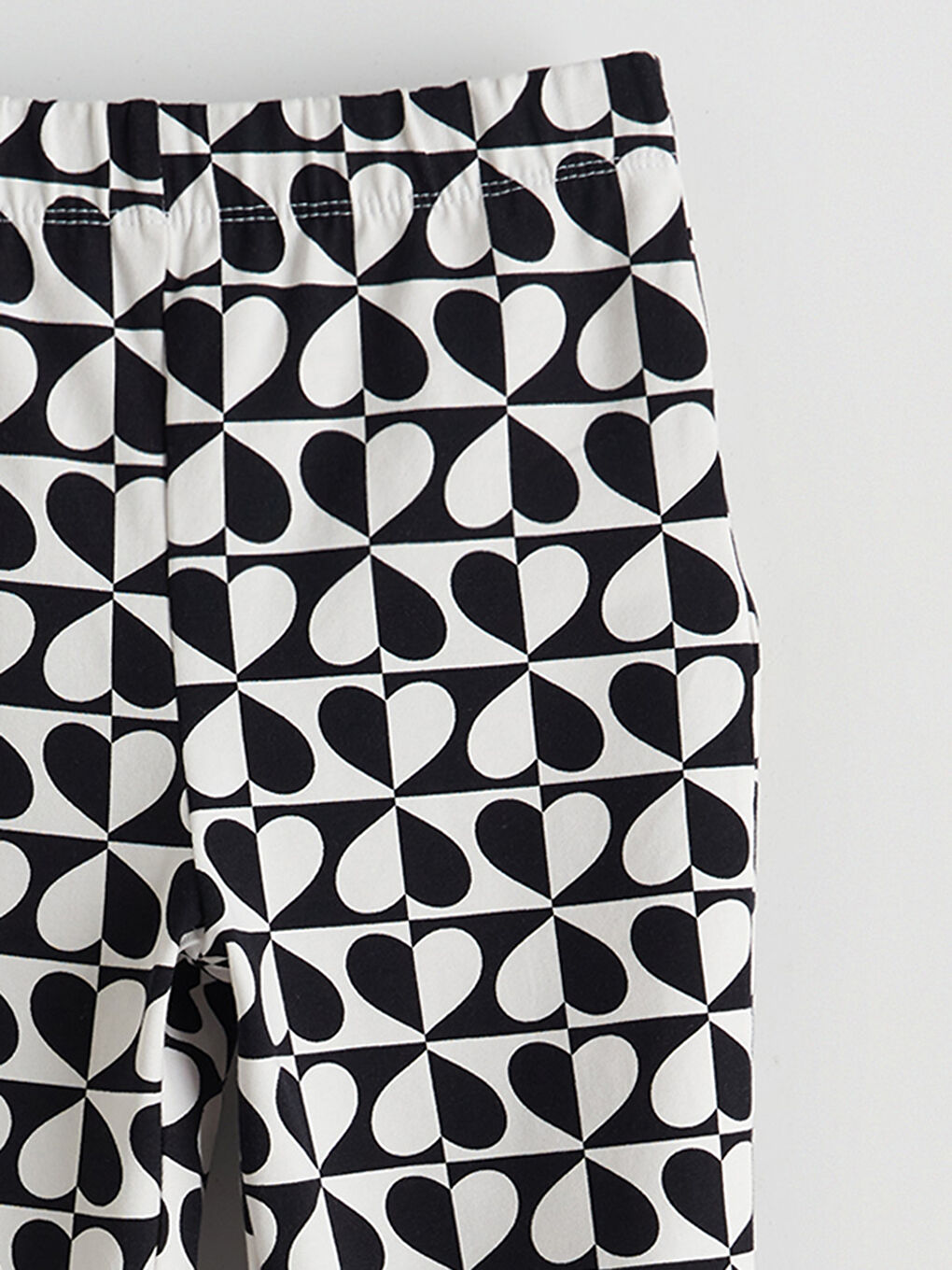 Siyah Beli Lastikli İspanyol Paça Kız Çocuk Tayt-2