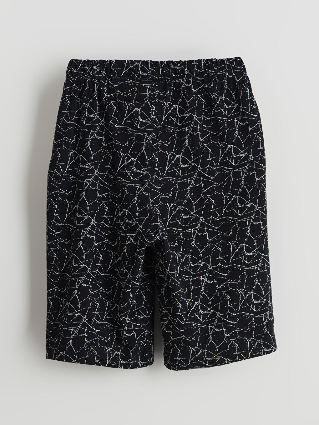 Siyah Beli Lastikli Erkek Çocuk Pijama Şort-2